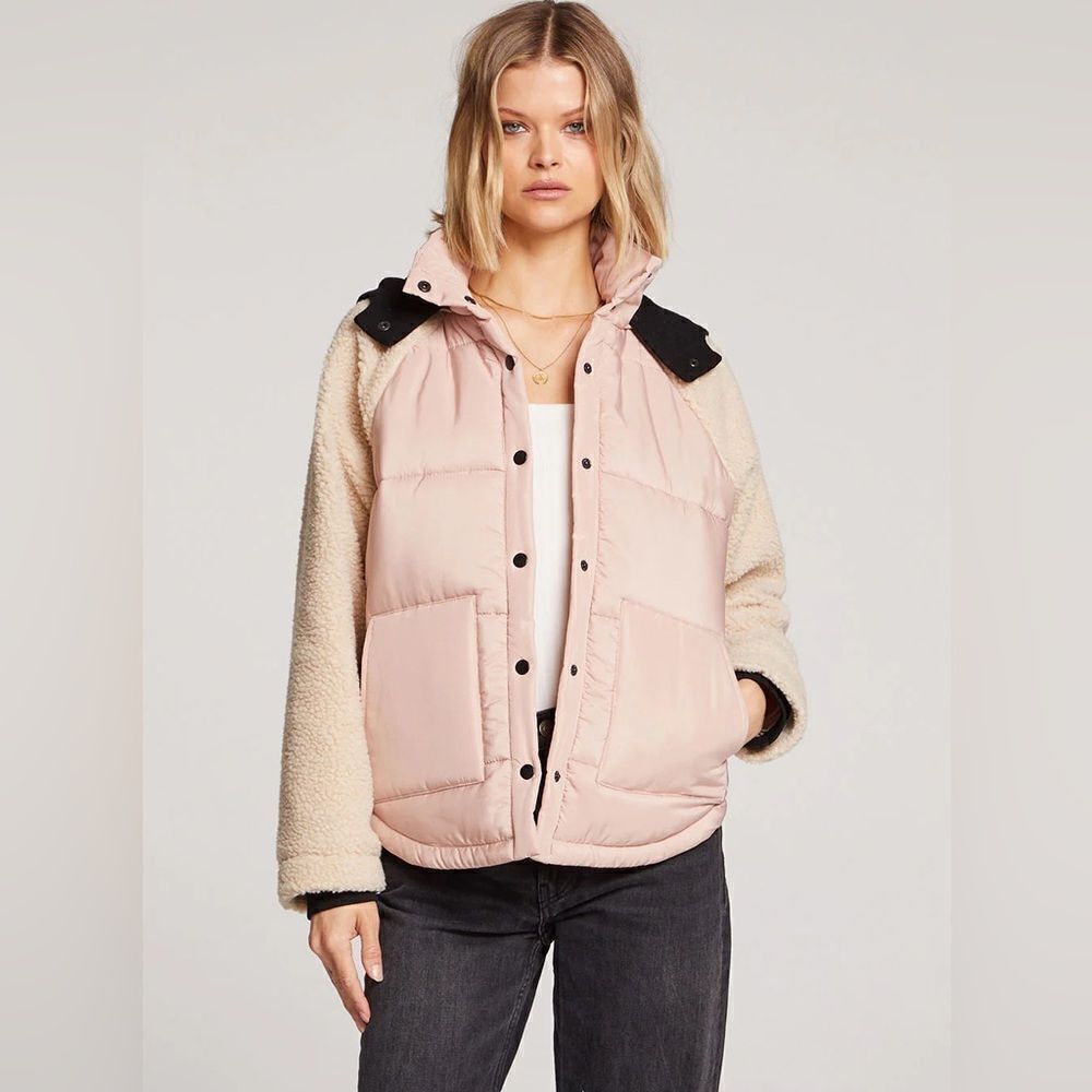 NWT SALT WATER LUXE button‎ jacket size small with detachable hood-
